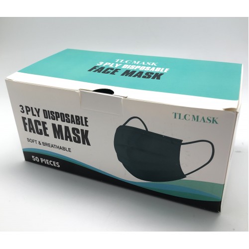 TLC MASK CARTON DEAL 50 Boxes x Disposable 3 Ply Face Mask 50 pieces